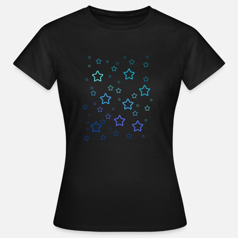 Rainbow Stars - Women's T-Shirt - black