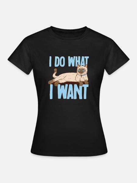 Siamkatze - Frauen T-Shirt - Schwarz