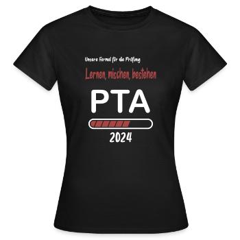 PTA Abschluss, Abschlussprüfung PTA - Frauen T-Shirt - Schwarz - Vorne - AI Model Female 172 dark (172cm)