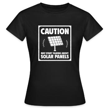 Panneau solaire Énergie solaire Énergie solaire - T-shirt Femme - noir - Devant - AI Model Female 172 dark (172cm)