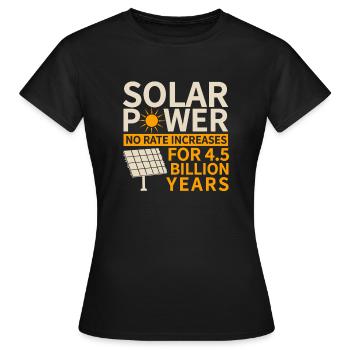 Panneau solaire Énergie solaire Énergie solaire - T-shirt Femme - noir - Devant - AI Model Female 172 dark (172cm)