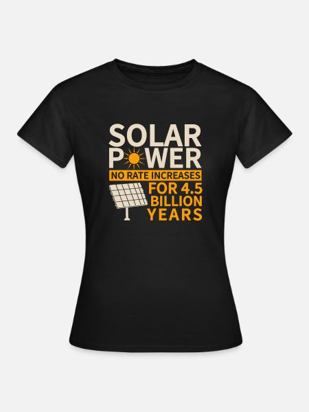 Solarmodul Solarenergie Solarstrom - Frauen T-Shirt - Schwarz