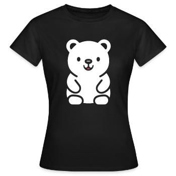 Little teddy bear teddy bear - Women's T-Shirt - black - Front - AI Model Female 172 dark (172cm)