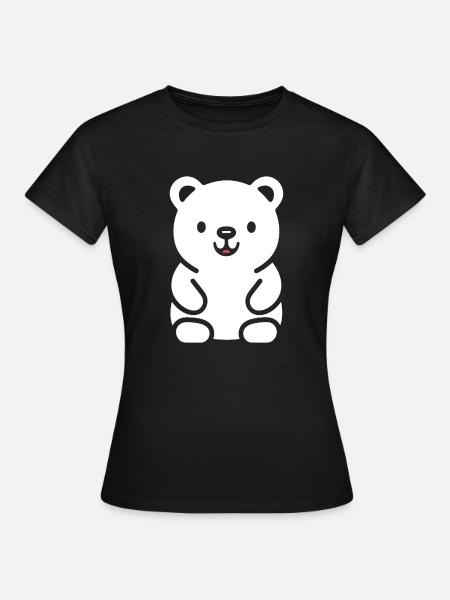 Kleiner Teddybär Teddybär - Frauen T-Shirt - Schwarz