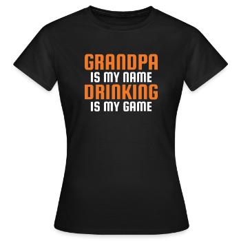 Grandpa Gifts - Frauen T-Shirt - Schwarz - Vorne - AI Model Female 172 dark (172cm)