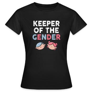 Keeper Of The Gender - Women's T-Shirt - black - Front - AI Model Female 172 dark (172cm)