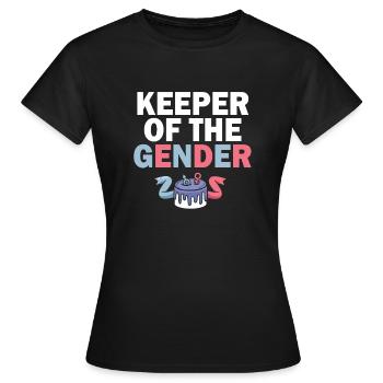 Keeper Of The Gender - Women's T-Shirt - black - Front - AI Model Female 172 dark (172cm)