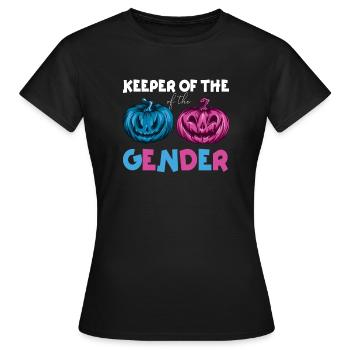 Keeper Of The Gender - Women's T-Shirt - black - Front - AI Model Female 172 dark (172cm)