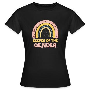 Keeper Of The Gender - Women's T-Shirt - black - Front - AI Model Female 172 dark (172cm)