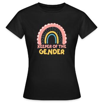Keeper Of The Gender - Women's T-Shirt - black - Front - AI Model Female 172 dark (172cm)