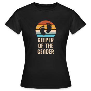 Keeper Of The Gender - Women's T-Shirt - black - Front - AI Model Female 172 dark (172cm)