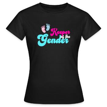 Keeper Of The Gender - Women's T-Shirt - black - Front - AI Model Female 172 dark (172cm)