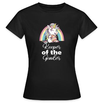 Keeper Of The Gender - Women's T-Shirt - black - Front - AI Model Female 172 dark (172cm)