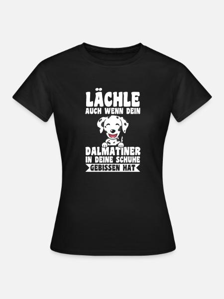 Hund Dalmatiner - Frauen T-Shirt - Schwarz