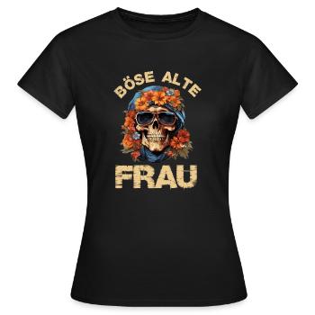 Funny Saying Angry Old Woman - Women's T-Shirt - black - Front - AI Model Female 172 dark (172cm)