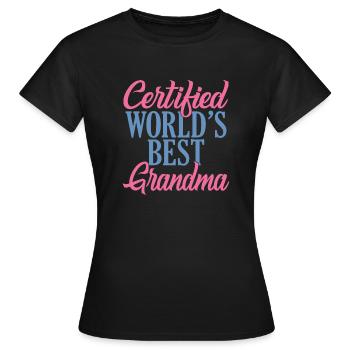 Grandma Gifts - Frauen T-Shirt - Schwarz - Vorne - AI Model Female 172 dark (172cm)