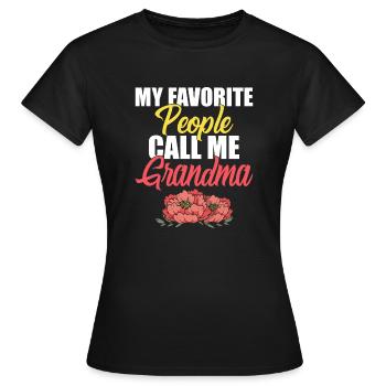 Grandma Gifts - Frauen T-Shirt - Schwarz - Vorne - AI Model Female 172 dark (172cm)