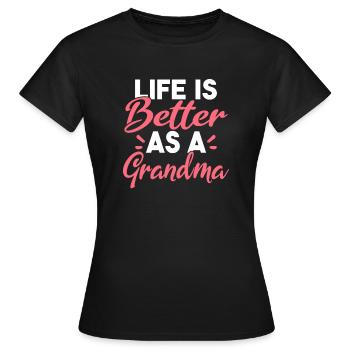 Grandma Gifts - Frauen T-Shirt - Schwarz - Vorne - AI Model Female 172 dark (172cm)