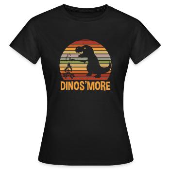 S'more Campfire Marshmallow Camping - T-shirt Femme - noir - Devant - AI Model Female 172 dark (172cm)