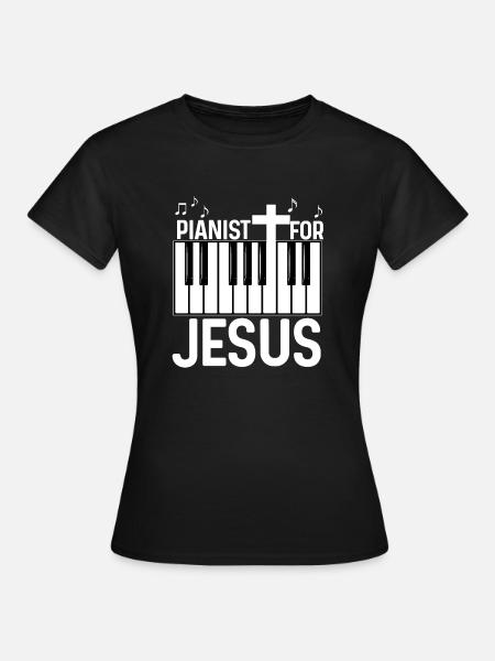 Pianista Cristiano Jesús Pianista Músico - T-shirt dam - svart