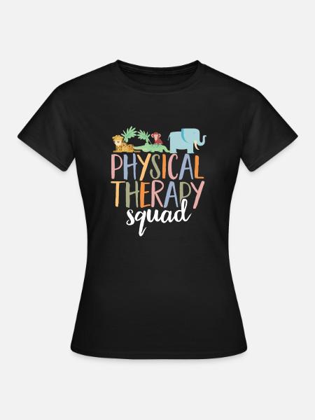 Physiotherapie Kinderphysiotherapeutin - Frauen T-Shirt - Schwarz