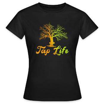 Sirop d’érable Tapper Hommes Femmes Automne - T-shirt Femme - noir - Devant - AI Model Female 172 dark (172cm)
