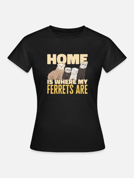 Frettchen Besitzer Frettchen - Frauen T-Shirt - Schwarz
