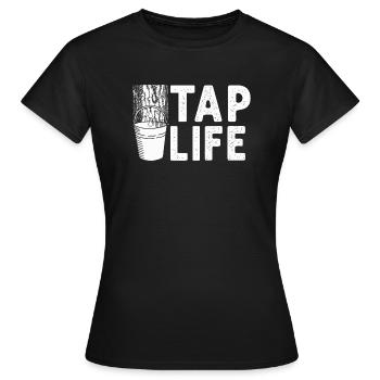 Sirop d’érable Tapper Hommes Femmes Automne - T-shirt Femme - noir - Devant - AI Model Female 172 dark (172cm)