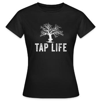 Sirop d’érable Tapper Hommes Femmes Automne - T-shirt Femme - noir - Devant - AI Model Female 172 dark (172cm)