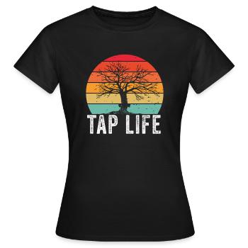 Sirop d’érable Tapper Hommes Femmes Automne - T-shirt Femme - noir - Devant - AI Model Female 172 dark (172cm)