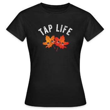 Sirop d’érable Tapper Hommes Femmes Automne - T-shirt Femme - noir - Devant - AI Model Female 172 dark (172cm)