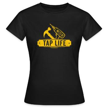 Sirop d’érable Tapper Hommes Femmes Automne - T-shirt Femme - noir - Devant - AI Model Female 172 dark (172cm)