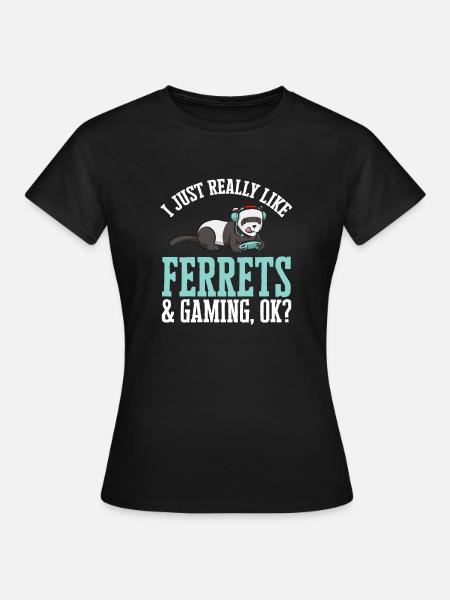 Frettchen Besitzer Frettchen - Frauen T-Shirt - Schwarz