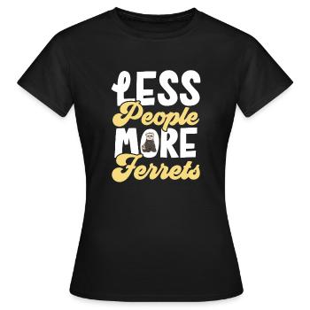 Ferret Owner Ferret - Women's T-Shirt - black - Front - AI Model Female 172 dark (172cm)
