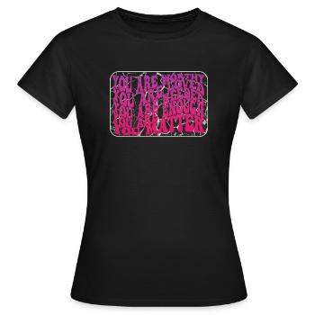 Dépression et conscience bipolaire : - T-shirt Femme - noir - Devant - AI Model Female 172 dark (172cm)