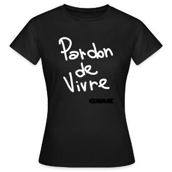 FORGIVENESS FOR LIVING - Women's T-Shirt - black - Front - AI Model Female 172 dark (172cm)