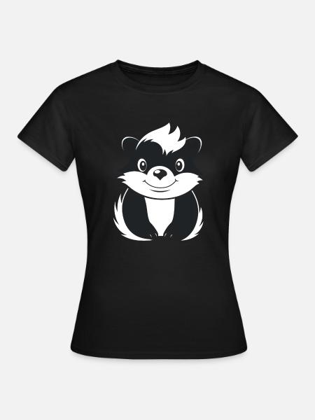 Stinktier - Frauen T-Shirt - Schwarz