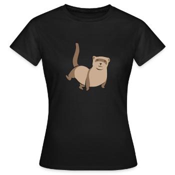 Ferret Owner Ferret - Women's T-Shirt - black - Front - AI Model Female 172 dark (172cm)