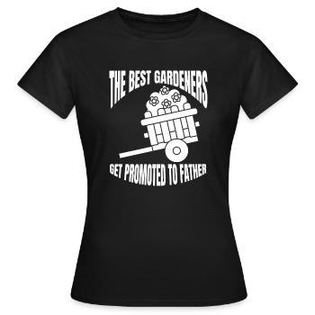 Jardinier, Jardinier Amateur, Cadeau, Verger, Jardin - T-shirt Femme - noir - Devant - AI Model Female 172 dark (172cm)