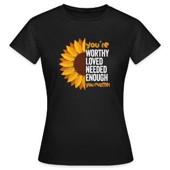 Depression und bipolares Bewusstsein: - Frauen T-Shirt - Schwarz - Vorne - AI Model Female 172 dark (172cm)