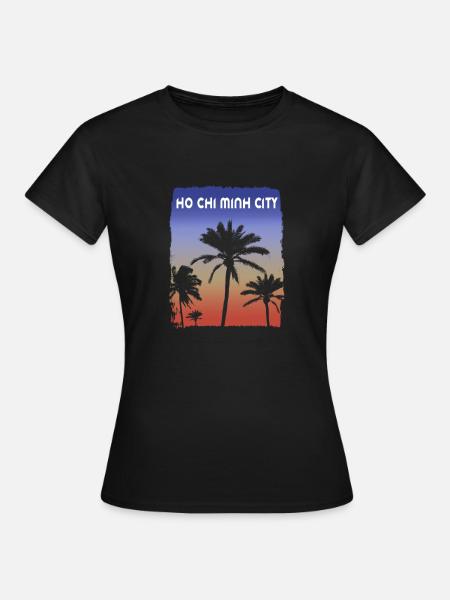 Ho-Minh-Stadt Vietnam Sonnenuntergang Urlaubssouvenir - Frauen T-Shirt - Schwarz
