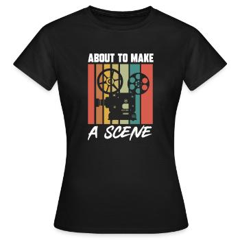 Video Editor Filmemacher Videofilmer - Frauen T-Shirt - Schwarz - Vorne - AI Model Female 172 dark (172cm)