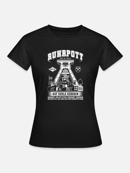 Ruhrpott Ruhrgebiet - Frauen T-Shirt - Schwarz