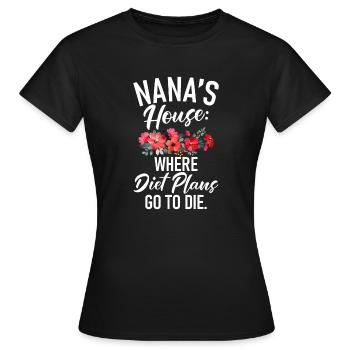 Nana Gifts - Women's T-Shirt - black - Front - AI Model Female 172 dark (172cm)