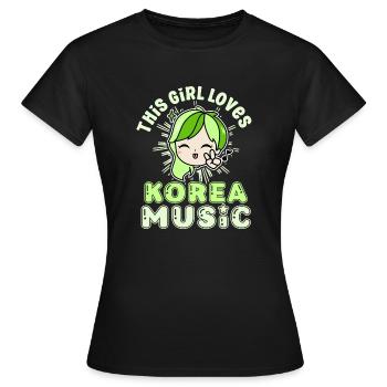 Korean Drama Enthusiast Exclusive Collection Gifts - Frauen T-Shirt - Schwarz - Vorne - AI Model Female 172 dark (172cm)