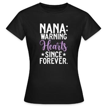Nana Gifts - Women's T-Shirt - black - Front - AI Model Female 172 dark (172cm)