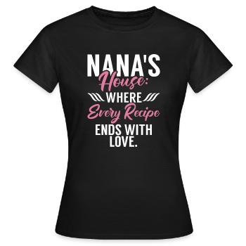 Nana Gifts - Women's T-Shirt - black - Front - AI Model Female 172 dark (172cm)