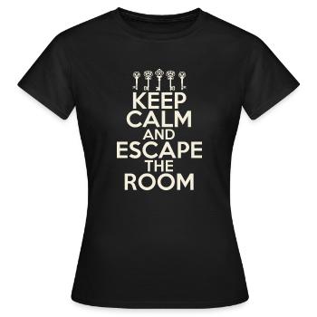 Salle d’évasion - T-shirt Femme - noir - Devant - AI Model Female 172 dark (172cm)