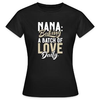 Nana Gifts - Women's T-Shirt - black - Front - AI Model Female 172 dark (172cm)