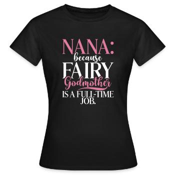 Nana Gifts - Women's T-Shirt - black - Front - AI Model Female 172 dark (172cm)